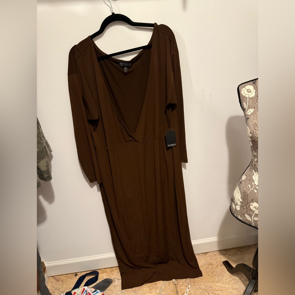 NWT Brown Women's Dress by ELOQUII size 18